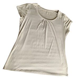 Womens Worthington Gray Short Sleeve Top Size Large Shirt